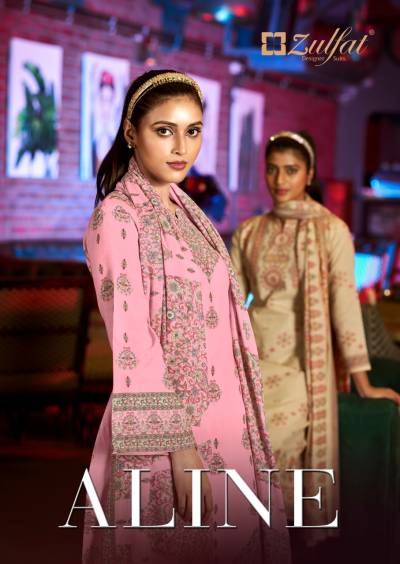 Aline By Zulfat Designer Cotton Summer Wear Salwar Kameez Collection
